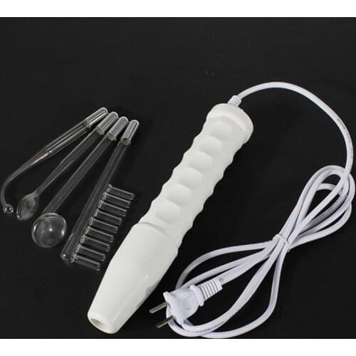 Portable High Frequency Facial Massager 4 Red Ray Glass Tube Electrode Spot Acne Remover Hot Tub Facial Skin Hair Care Beauty
