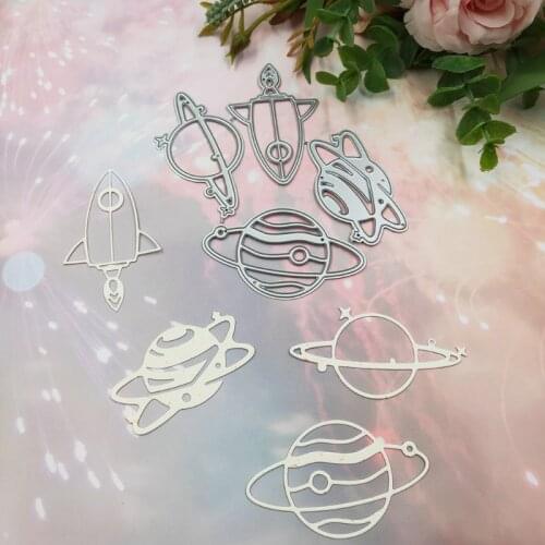 Planet Rocket Metal Cutting Dies Stencil Scrapbooking DIY Album Stamp Paper Cards Embossing Decor Craft Art New Dies for 2020