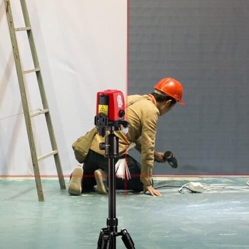 FC435 Mini Portable 360 Degree Self-leveling Laser Line 2 Line 1 Dot Horizonatal Vertical Red Line Lazer Level