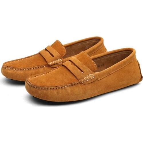 Autumn Size 49 Men Casual Shoes Fashion Men Shoes Genuine Leather Men Loafers Moccasins Slip On Mens Flats Male Driving Shoes