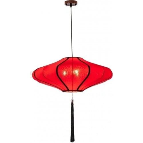 New Chinese Fabric Lantern Restaurant Corridor Chandelier Creative Hotel Restaurant Catering Lamps Hot Pot Restaurant Tea Room