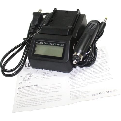 F960 F970 New Camera Battery Charger 3X faster LCD Charger for Sony NP-F970 NP-F960 F960 DCR-VX2100 HDR-AX2000 FX1 FX7 FX1000