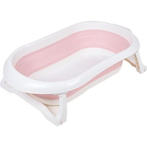 Portable Folding Baby Bath Tub Large Size Anti-Slip Bottom Non-Toxic Material Children Bathtub Bucket for Baby Bathing