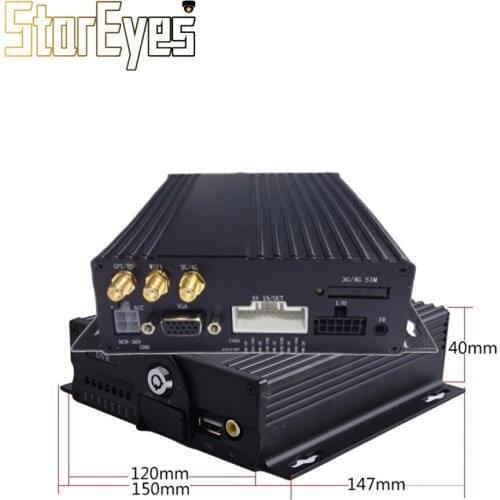 School Bus Taxi Trailer Truck Vehicle Car GPS 3G WIFI AHD 1080P 4Channel Double SD Card Mobile DVR