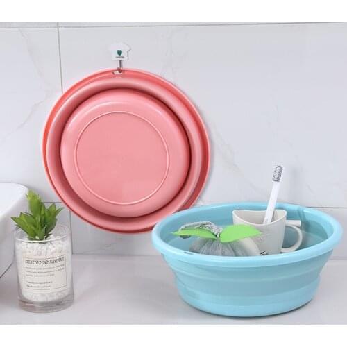 Folding Bucket Portable Collapsible Basins Car Washing Tool Vegetable Fruit Basin High Capacity Household Cleaning Supplies