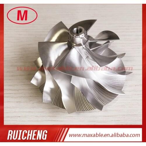 T04S 58.80/76.07mm 6+6 blades high performance turbo aluminum 2618/milling/Billet compressor wheel