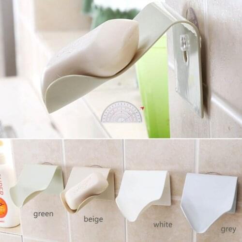Multi-purpose Bathroom Accessories Sucker Draining Soap Dish Draining Organizer 1 Pc Soap Holder Sponge Storage Rack