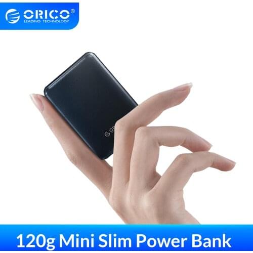 ORICO 5000mAh Power Bank Slim Mini Portable External Battery Charging Powerbank For iphone Xiaomi Smartphone Small Power Bank