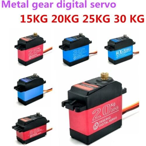 Waterproof servo 15KG 20KG 25KG 30 KG and high speed metal gear digital servo baja servo for 1/8 1/10 Scale RC Cars
