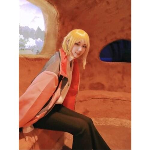 Japan Hot Anime Howls Moving Castle cosplay Hal cos costume Full set coat+pants+shirt