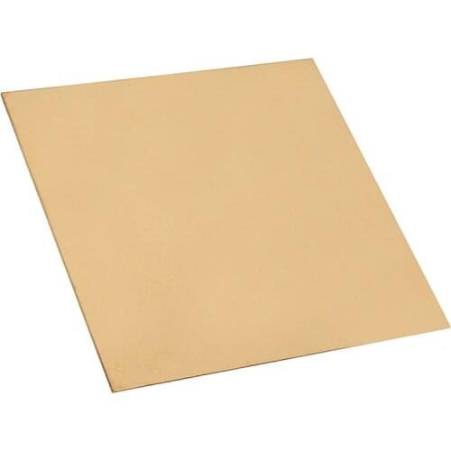 1pc Brass Sheet Plate Single Side 1mm Thin Metal Sheet Pure Copper Tablets For Welding Brazing Tool Accessories