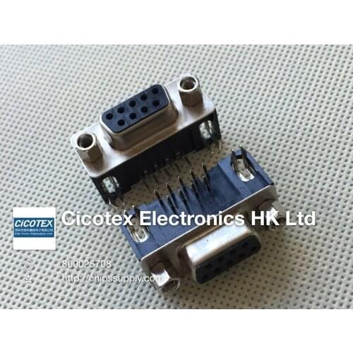 10pcs/lot D-SUB RS232 Connector DR9 Female