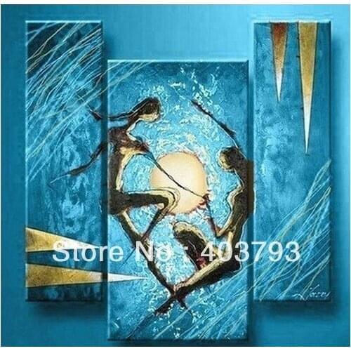 4PC Abstract "Tree"Art TOP Modern Home WALL Decor ART OIL PAINTING free shipping