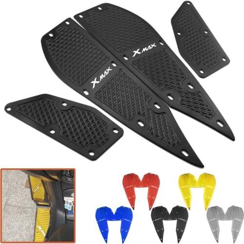 Motorcycle Aluminum Foot Rest Plate Pedal Plate Footrest Footpads For Yamaha XMAX300 Foot Pegs XMAX 250 300 2017 2018 2019 2020