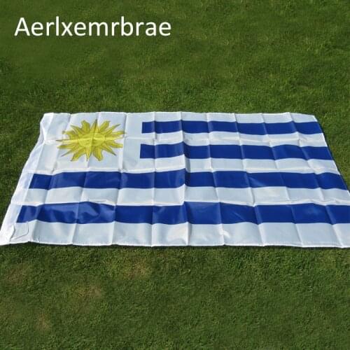 Free Shipping aerlxemrbrae flag Uruguay flag Banner Free shipping 90*150cm Hanging Uruguay National flag