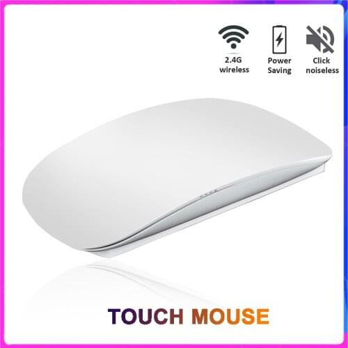 2.4G Wireless Touch Mouse Ultra-thin Gaming Gamer Mouse PC Optical Mause with USB Receiver Mute Selent Mice for Laptop