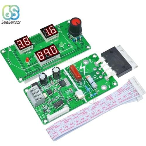 40A 100A LED Digital Single Pulse Encoder Spot Welder Welding Machine Transformer Controller Board Time Control Module