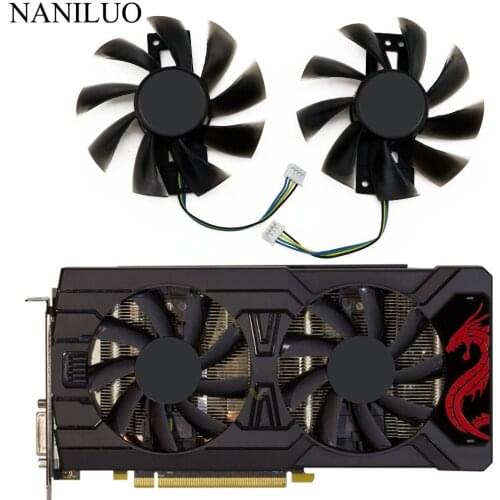 GA92S2U 4Pin RX570 GPU VGA Cooler Graphics Fan For Radeon PowerColor Red Dragon RX 570 Dual Cool Cards Cooling Replacement Fan