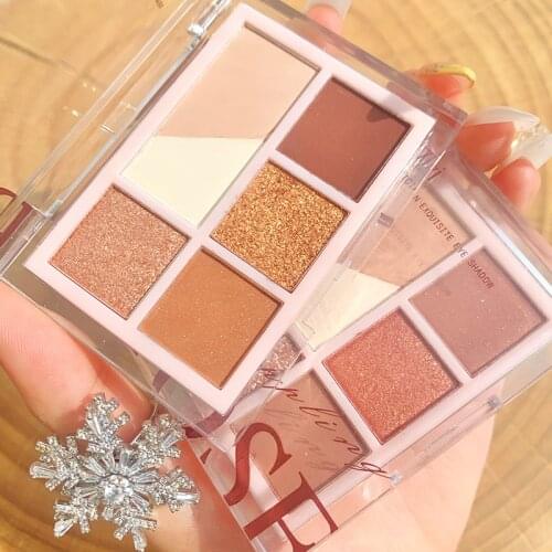 Artistic Dreamlike Eye Shadow Palette Matte Glitter Shimmer Eye Makeup Pigmented Shiny Highlight Face Contour Blusher Pallete