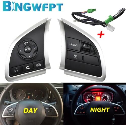 For Mitsubishi ASX 2013 2014 2015 For Mitsubishi L200 2015 Audio Volume Bluetooth Cruise Control Button Steering Wheel Switch