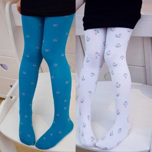 Girls tights Stockings velvet embroidered Kids Dance tights for girls 1-9 years Children Dress Tights Trousers Pantyhose