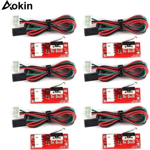 Aokin Endstop Mechanical Limit Switches With 3 Pin 70cm Cable For RAMPS 1.4 Control Board Part Switch 3D Printers Parts