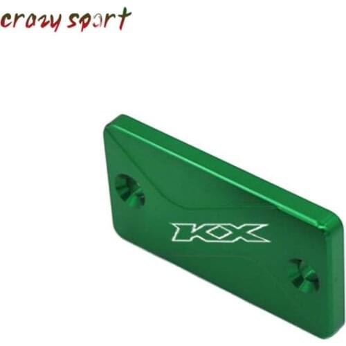 Front Brake Fluid Reservoir Cover For KAWASAKI KX 65 KX80 KX125 KX250 KX250F KX450F KLX300R KLX450R KX65 KLX Motorcycle Logo