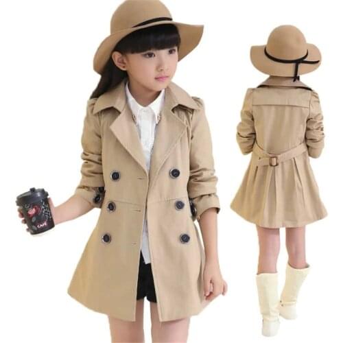 Spring Autumn Jacket For Girls Coat Teenage Children Outerwear Girls Clothes Raincoat Windbreaker 4 6 8 10 12 14 Year