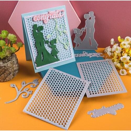 Metal cutting dies wedding frame background cut die mold decoration Scrapbook paper craft knife mould blade punch stencils dies
