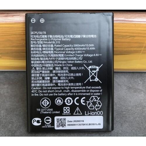 Original New 4000mAh BL315 Battery For Lenovo A7 Mobile Phone Batteries High Quality