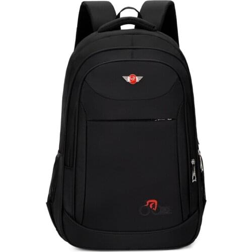 Casual Business Backpack For Men 2021 Oxford Cloth Waterproof Large Capacity Daily Work Package 15.6-inch Laptop Bag Male Black