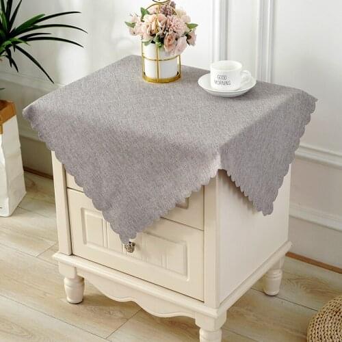 Bedside Table Cover TV Refrigerator Dust Cover Cloth Tablecloth Washing Machine Cover Cloth Universal Towel Dust Cloth