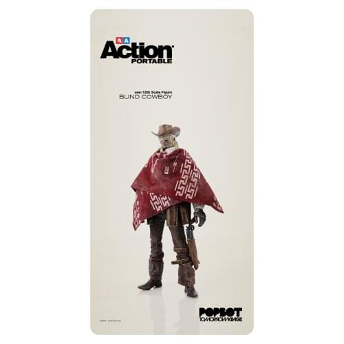 In Stock For Sale 1/12th 3ATOYS Blind Cowboy Head Sculpture With Hat For Usual 6inch Doll Action Collectable