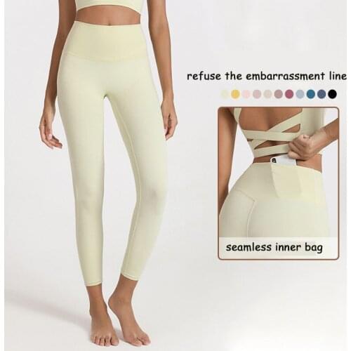 High Waist Yoga Short Tight Hips-lifting Sport Clothes For Women Quick-drying Yoga Fitness Clothing Running Pocket Sport Wear