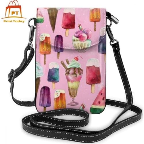 Ice Cream Shoulder Bag Ice Cream Leather Bag High quality Multi Purpose Women Bags Mini Teenage Purse