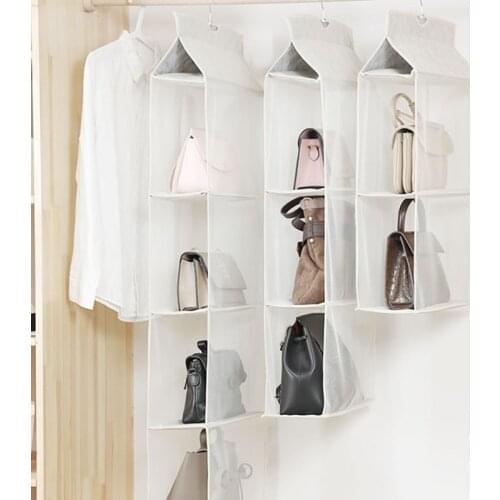 Handbag Hanging Organizer Hanging Wardrobe Organizer Three-Dimensional Storage Hanging Bag Handbag Organizer For Closet