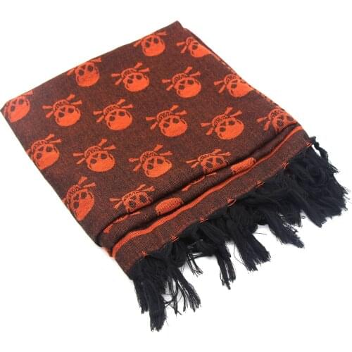 Tactical Hiking Scarves Outdoor Army Arab Scarf Military Shemagh Hunting Sniper Face Veil Skull Pattern Windproof Desert Scarf