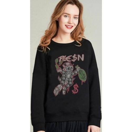 Sweatshirts girls Hip Hop New Fashion MenS High Quality hoody Casual Rhinestone design