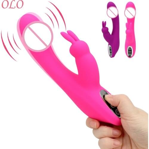 OLO Rabbit Vibrator Clitoris Stimulator Sex Toys for Womam 12 Vibration Modes G-spot Massager Female Masturbator Sex Products