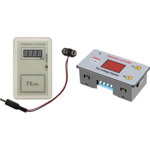 1Pcs YX811A 12V Battery Low Voltage Under-Voltage Module & 1x Handheld Remote Control Wireless Frequency Meter Counter