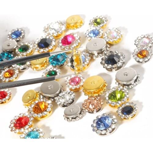 25/50pcs Gold/Rhodium Base Pointback Oval Loose Rhinestones Charm Craft Art DIY Gems Rhinestone Strass High Shine Nail Art Stone