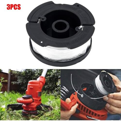 3PCS Universal Line Spools For Black Decker A6485 GL280 GL301 GL425 Grass Trimmers Nylon Grass Cutting Line Head For Lawn Mower
