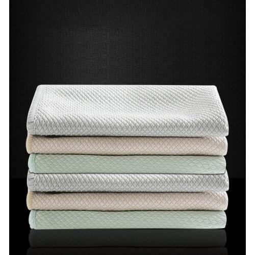 3Pcs/Set For Window Glass Polyester Fiber Super Absorbent Mix Color Multifunctional Kitchen Rags Dishcloth Cleaning Towel