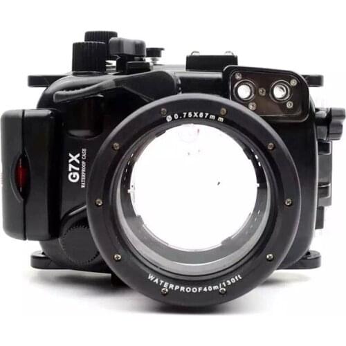 40 meters 130ft Underwater Waterproof Housing Diving Camera Case Bag for Canon G7X Camera