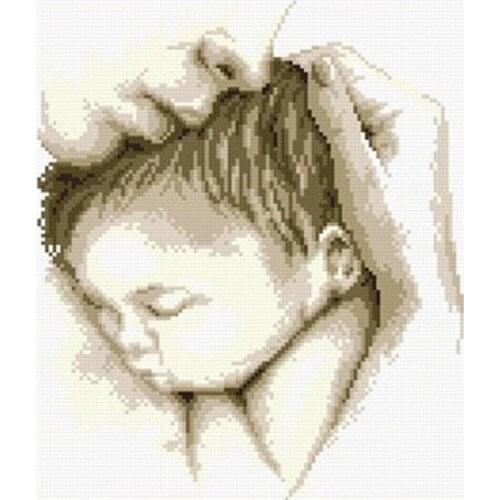 Diamond Embroidery Cross Stitch Mother and Baby Diamond Painting Flower Set Handcraft Stick Rhinestone Pasted Wall Decorative