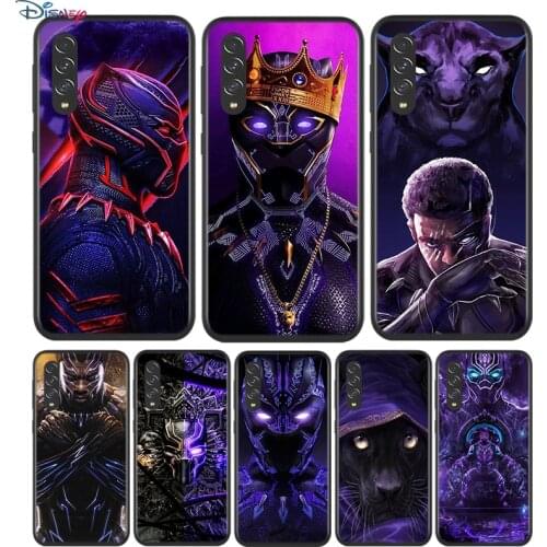 Black Soft Marvel Black Panther For Samsung Galaxy A90 A80 A70 A70S A60 A50 A40 A30 A30S A20S A20E A10 A10E Phone Case