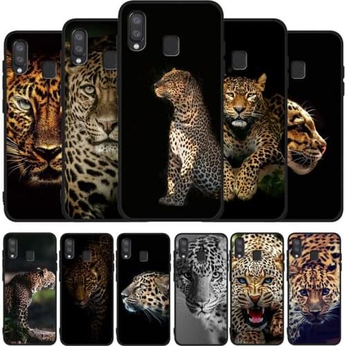 Cheetah black Soft phone Case For Samsung S20 S10 S9 S8 S7 edge Plus Lite For Note 8 9 10 A6 A7 A8 A9 2018 Cover