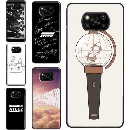 ATEEZ Logo For POCO X3 Pro F2 F3 M3 Pro Case Cover For Xiaomi Mi 11 Ultra 9T 10T Pro Mi Note 10 Lite