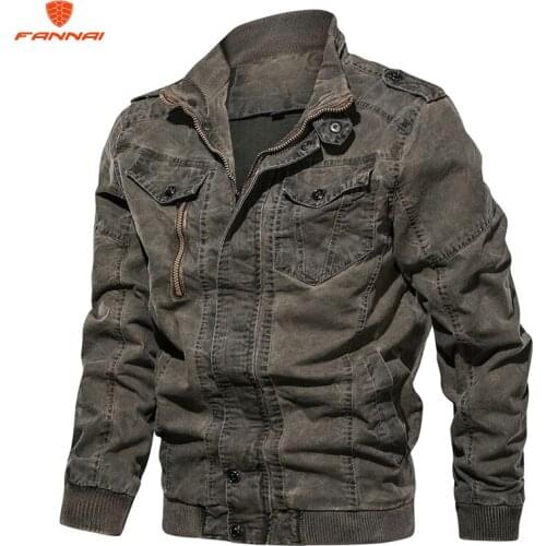 Spring Autumn Military Men Jacket Denim Jacket Men Brand Bomber Jackets Male Casual Fit Coats Plus Size M-6XL