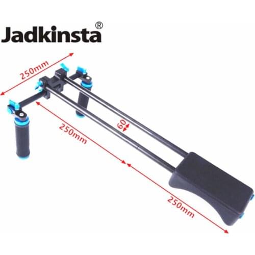 Jadkinsta DSLR Rig 5D2 6D D800 Camera Holder Head Handheld Grip Video Shoulder Pad Support System 15mm Rod Clamp Bracket Stand